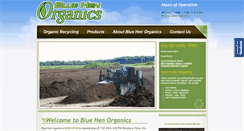Desktop Screenshot of bluehenorganics.com